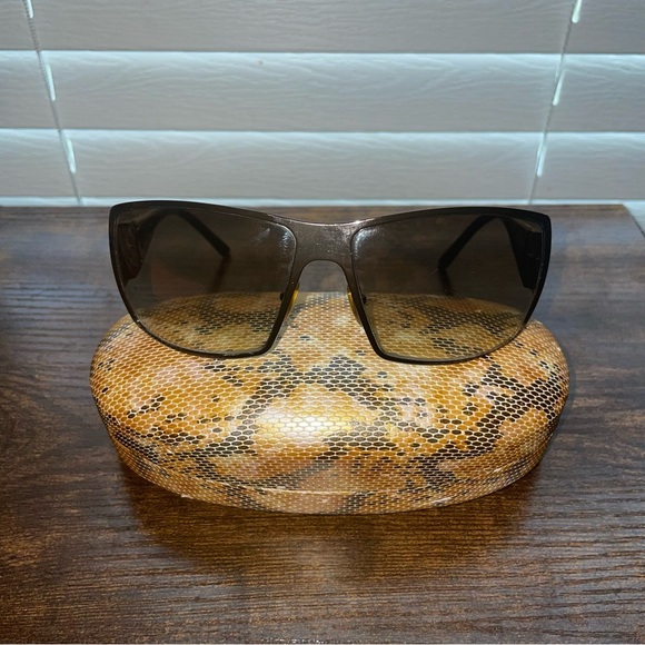 GUCCI VINTAGE BROWN METAL SUNGLASSES GG1821/S - Picture 2 of 7